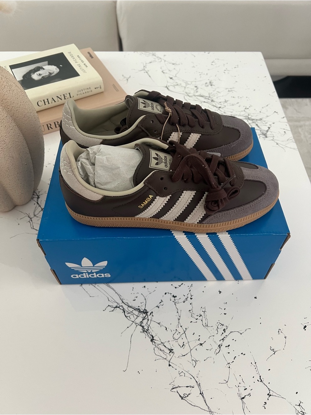NWT Adidas Samba OG Brown Wonder Taupe Gum Women’s Sneakers ID1481 size 5